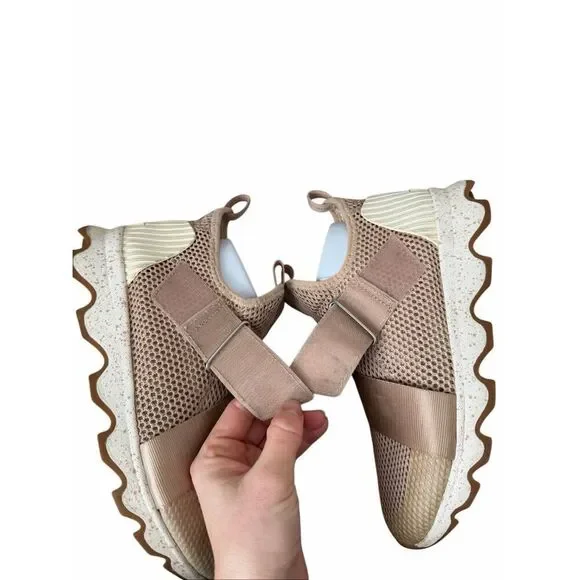 Sorel Sneakers Kinetic Athletic Slip On  Natural Tan size 8.5 - Picture 6 of 9